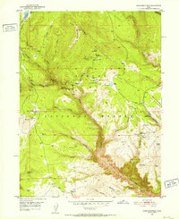 1950 Map of Dyer Mountain, Uintah County, UT — High-Res | Pastmaps